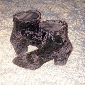 Velvet booties